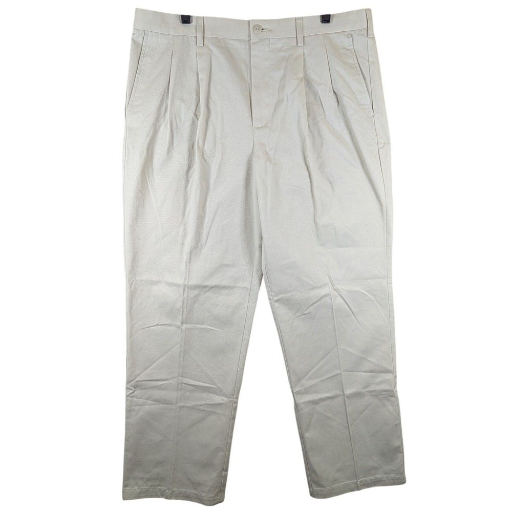 Croft & Barrow Easy-Care Khaki Pants Pleated Classic Fit 38x32 NWT